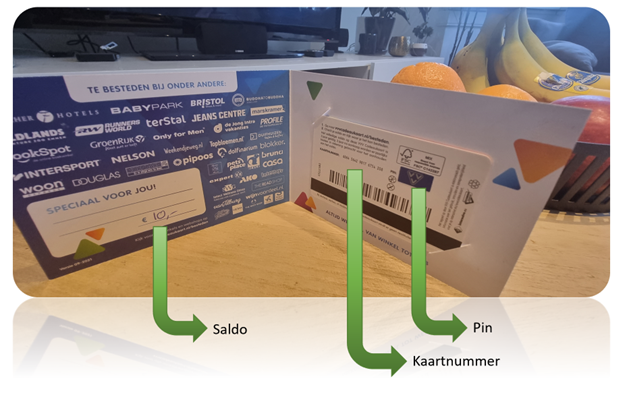 dit zijn de belangrijke elementen van de VVV Cadeaukaart